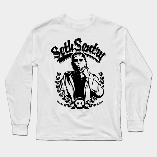 SETH SENTRY Long Sleeve T-Shirt by DreamersAndSchemersDesign